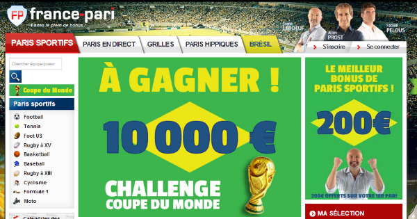 France Pari : Challenge Coupe du Monde 2014
