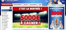 France Pari : Concours de 5000€ pour la rentrée
